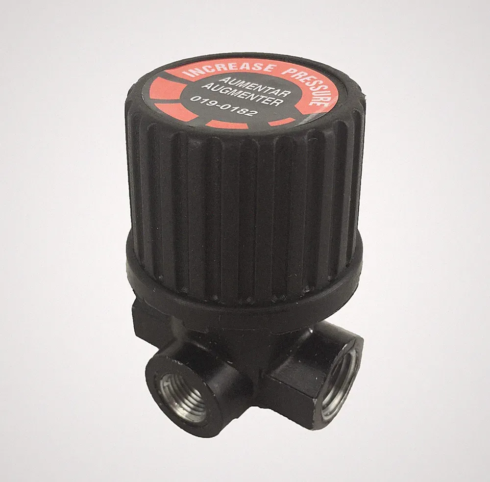 1/4-Inch NPT Inlet/Outlet by 1/8-Inch NPT Gauge Compressor Pancake Regulator (L)