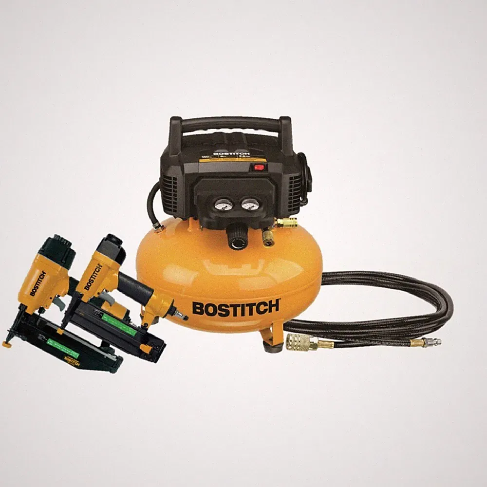 Bostitch BXCM2KIT 6 gal 150 PSI Pancake Air Compressor w/ 2-Nailer Kit New